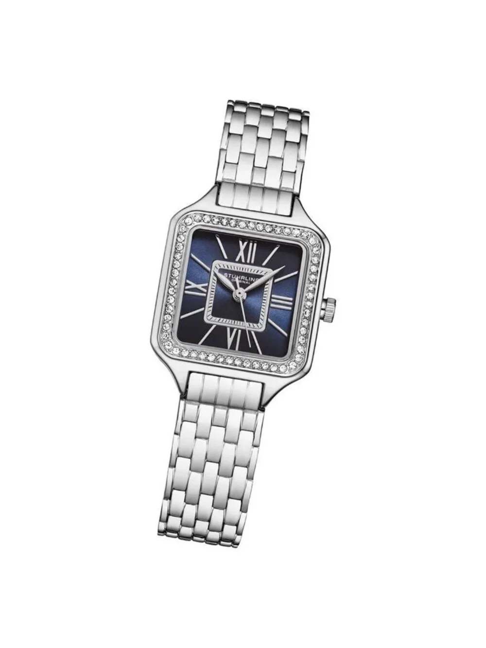 NWT Stuhrling Original Symphony Quartz Blue Dial Ladies Watch